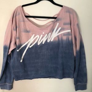 NWT PINK cropped sweatshirt